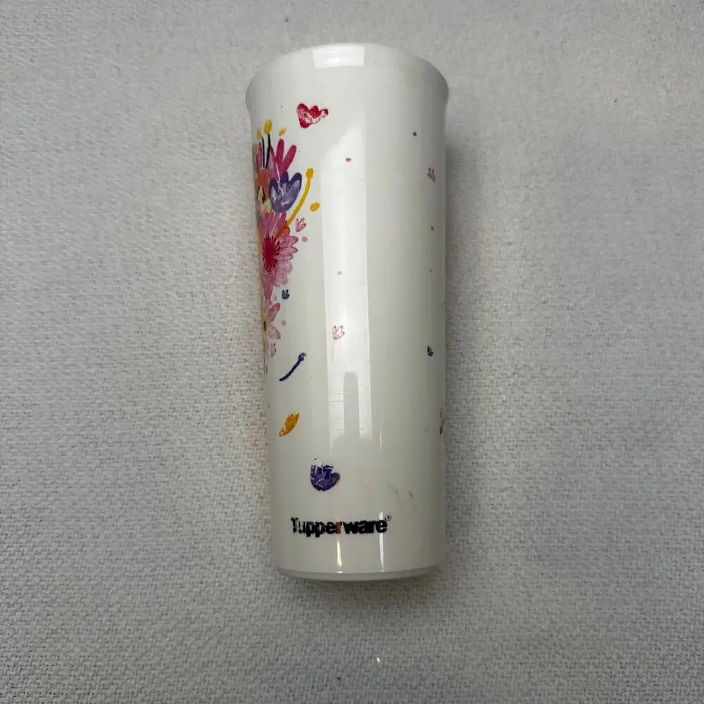 TUPPERWARE Fancy floral tumbler